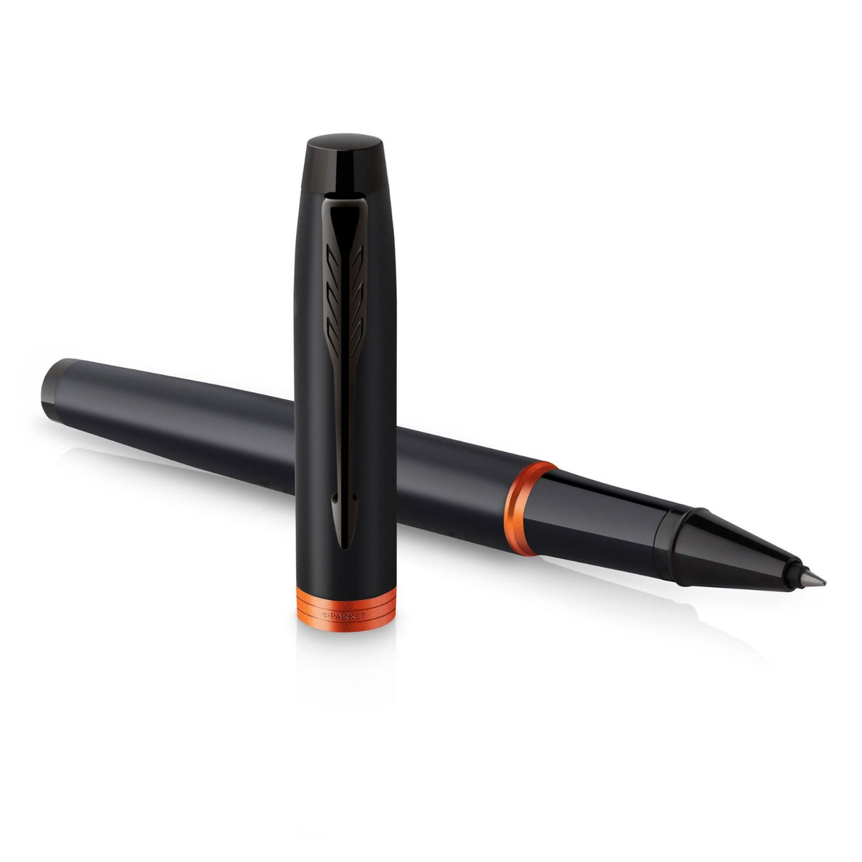 Parker - Rollerball IM Vibrant Rings Punta Fina Flame Orange