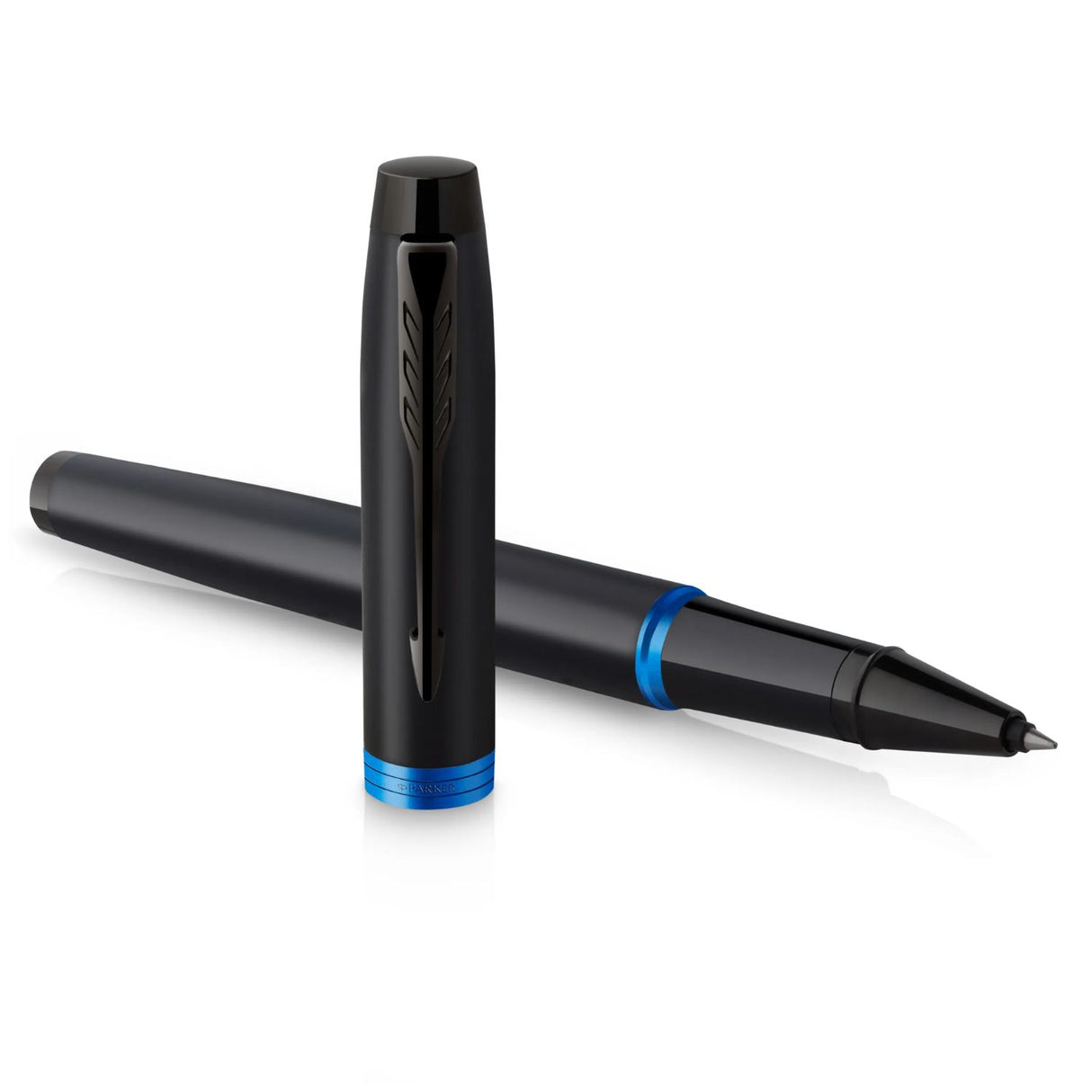 Parker - Rollerball IM Vibrant Rings Punta Fina Marine Blue