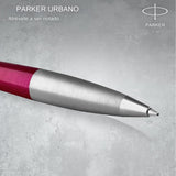 Parker Urban Twist - Boligrafo Magenta Lacquer, Chrome Trim