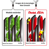 Pentel - Pack 40 Minas para Portaminas Ain Stein 0,5 mm