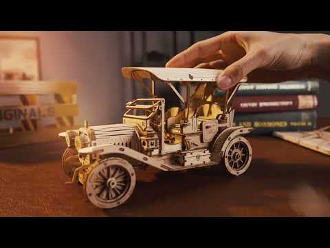 Rokr Scale Model Vehicle - Puzzle 3D Auto Antiguo Vintage Car