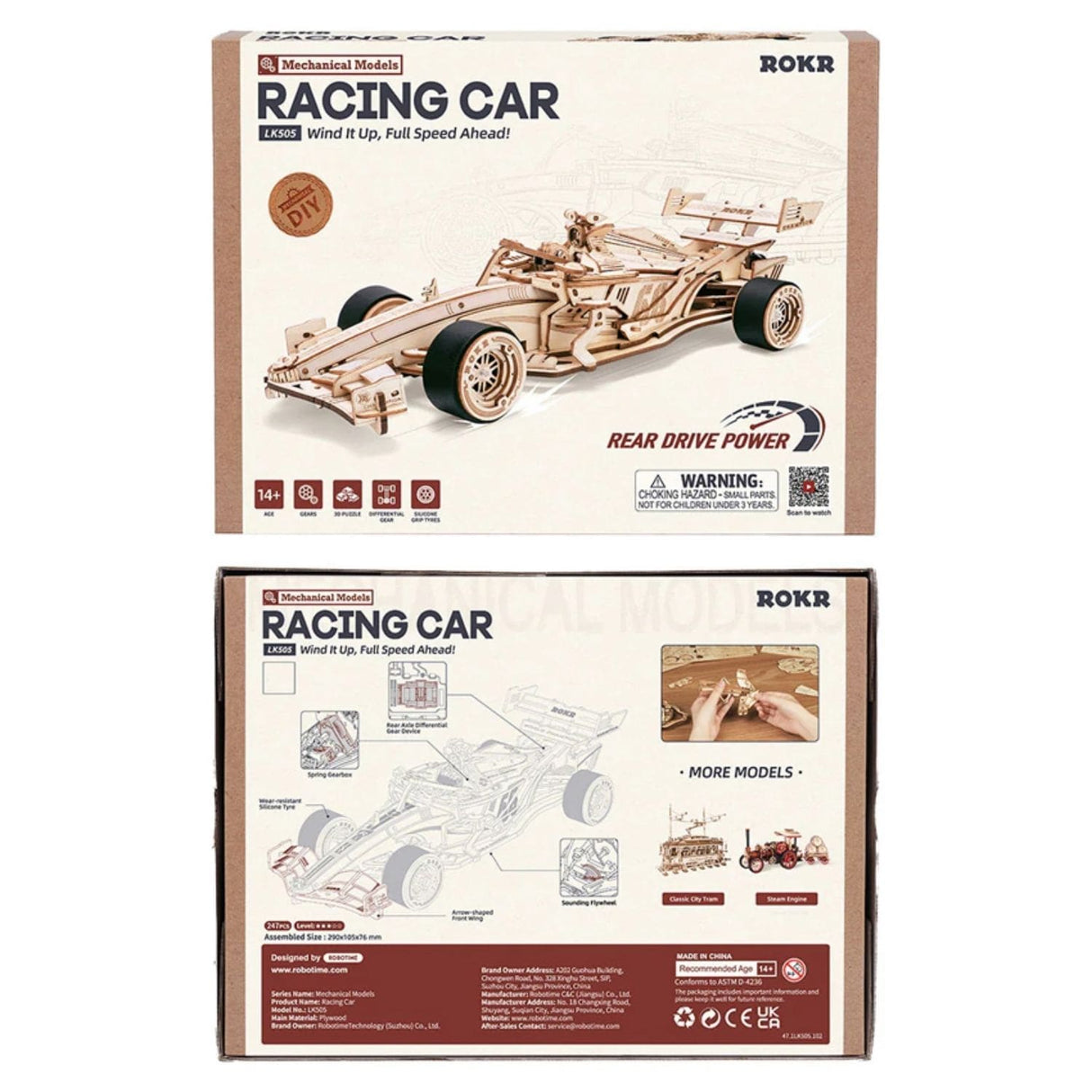 Rokr - Puzzle 3D Racing Car Auto de Carreras