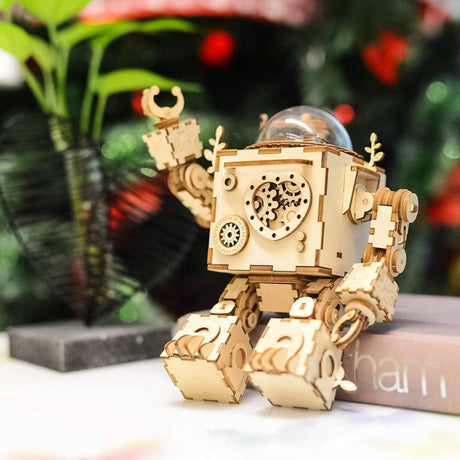 Rokr Steampunk Music Box - Puzzle 3D Orpheus Robot Musical