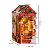 Rolife Booknook & Wonderland - Separador de Libros Christmas Indoor Scene