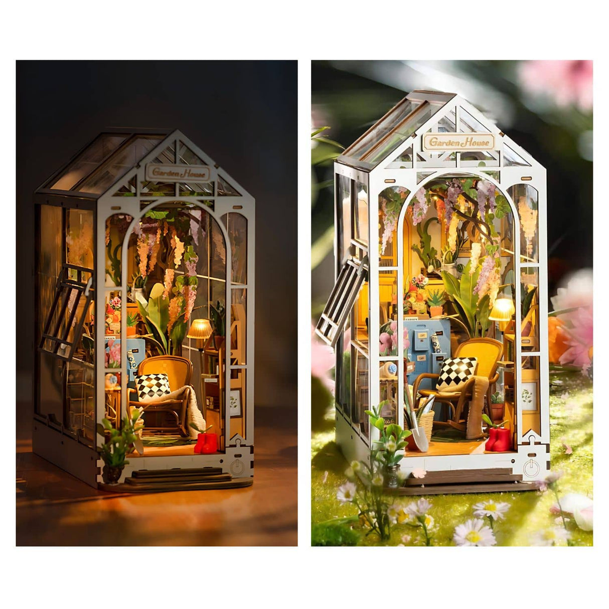 Rolife Booknook & Wonderland - Separador de Libros Garden House