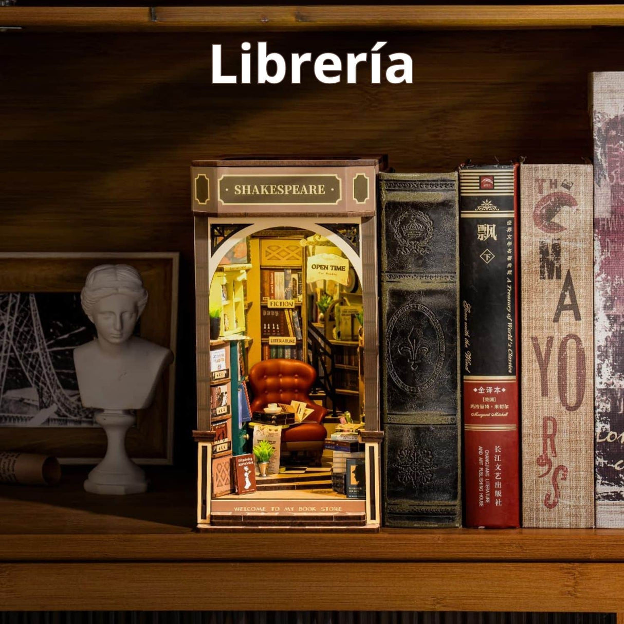 Rolife Booknook & Wonderland - Separador de Libros Shakespeare Bookstore