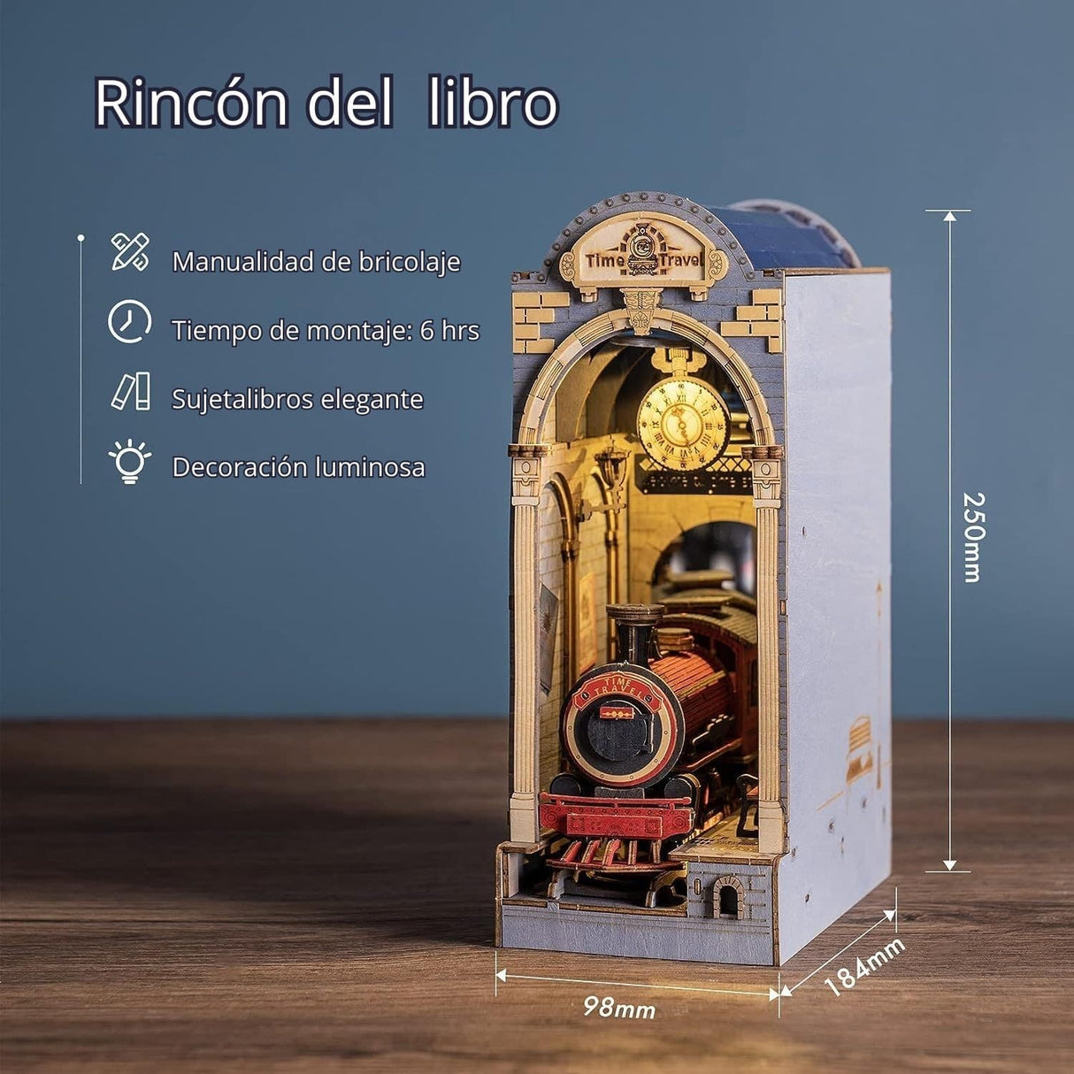 Rolife Booknook & Wonderland - Separador de Libros Time Travel