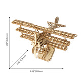 Rolife Classical - Puzzle 3D Avión Biplano Airplane