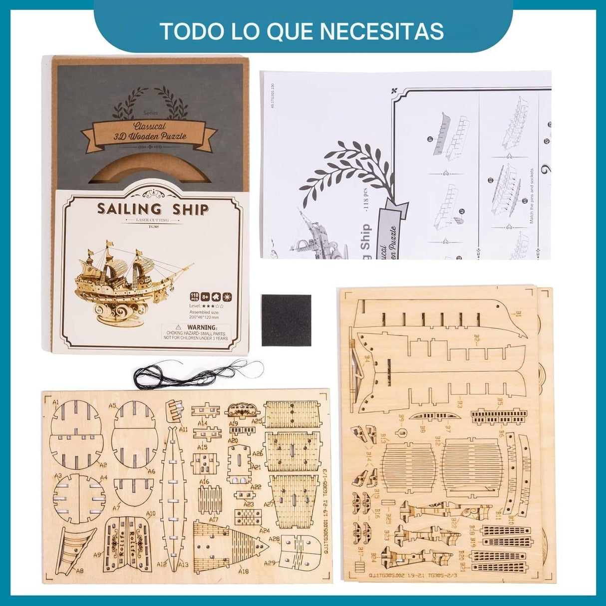 Rolife Classical - Puzzle 3D Barco Sailing Ship