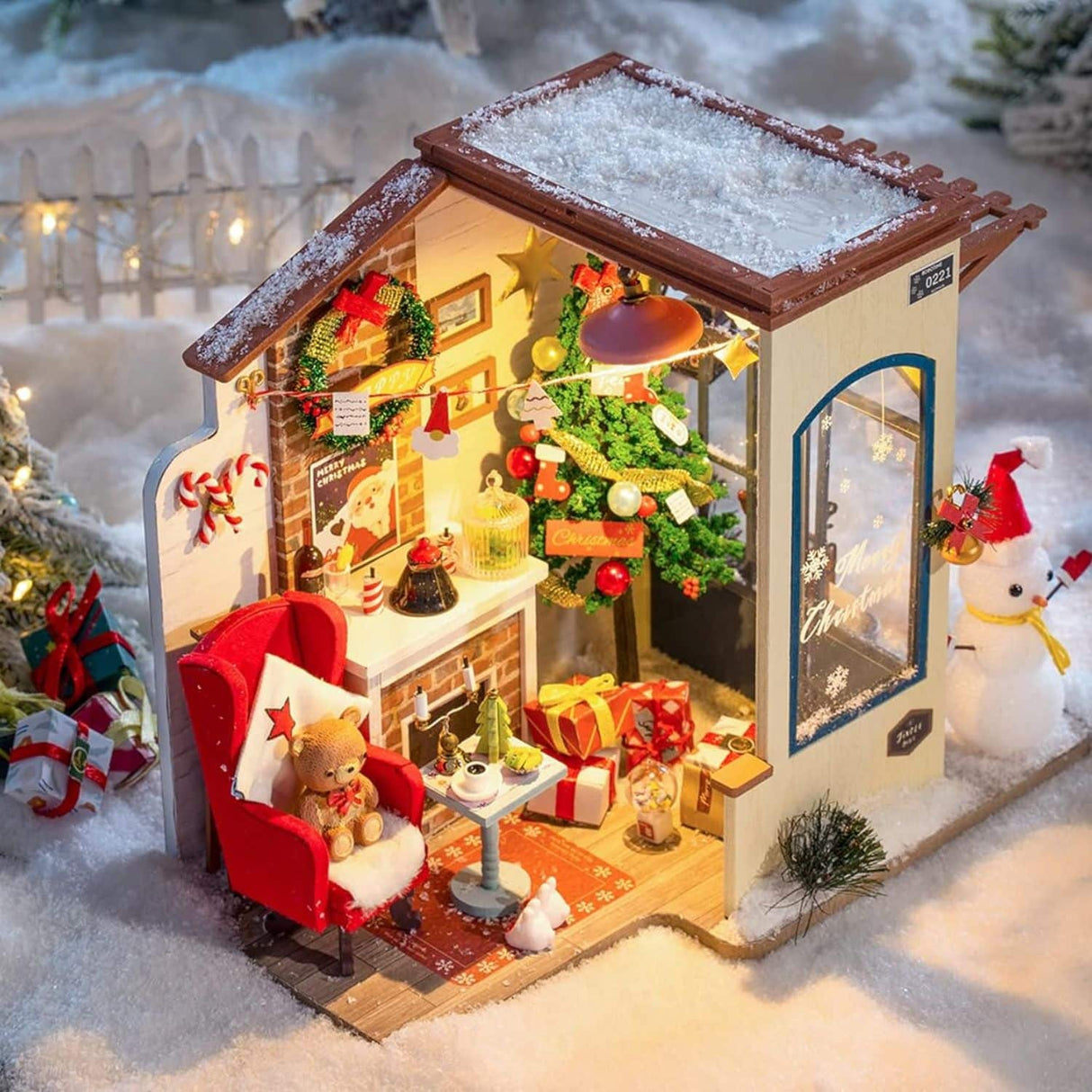 Rolife DIY Mini House - Casas Miniatura Christmas Snow House