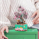 Rolife - Miniatura Armable Cherry Blossom Tree Caja Musical