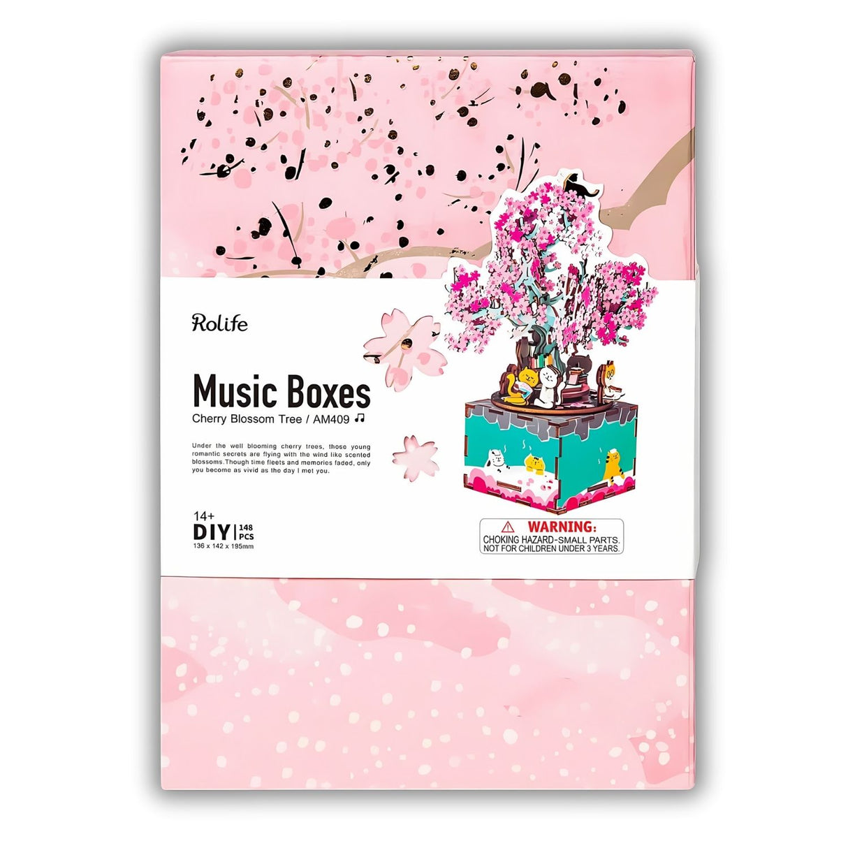 Rolife - Miniatura Armable Cherry Blossom Tree Caja Musical