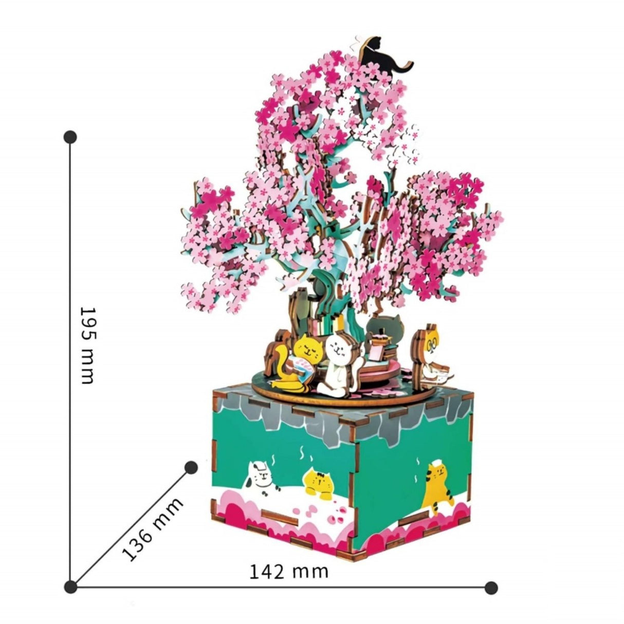 Rolife - Miniatura Armable Cherry Blossom Tree Caja Musical