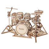 Rolife - Puzzle 3D Drum Kit Batería de Madera