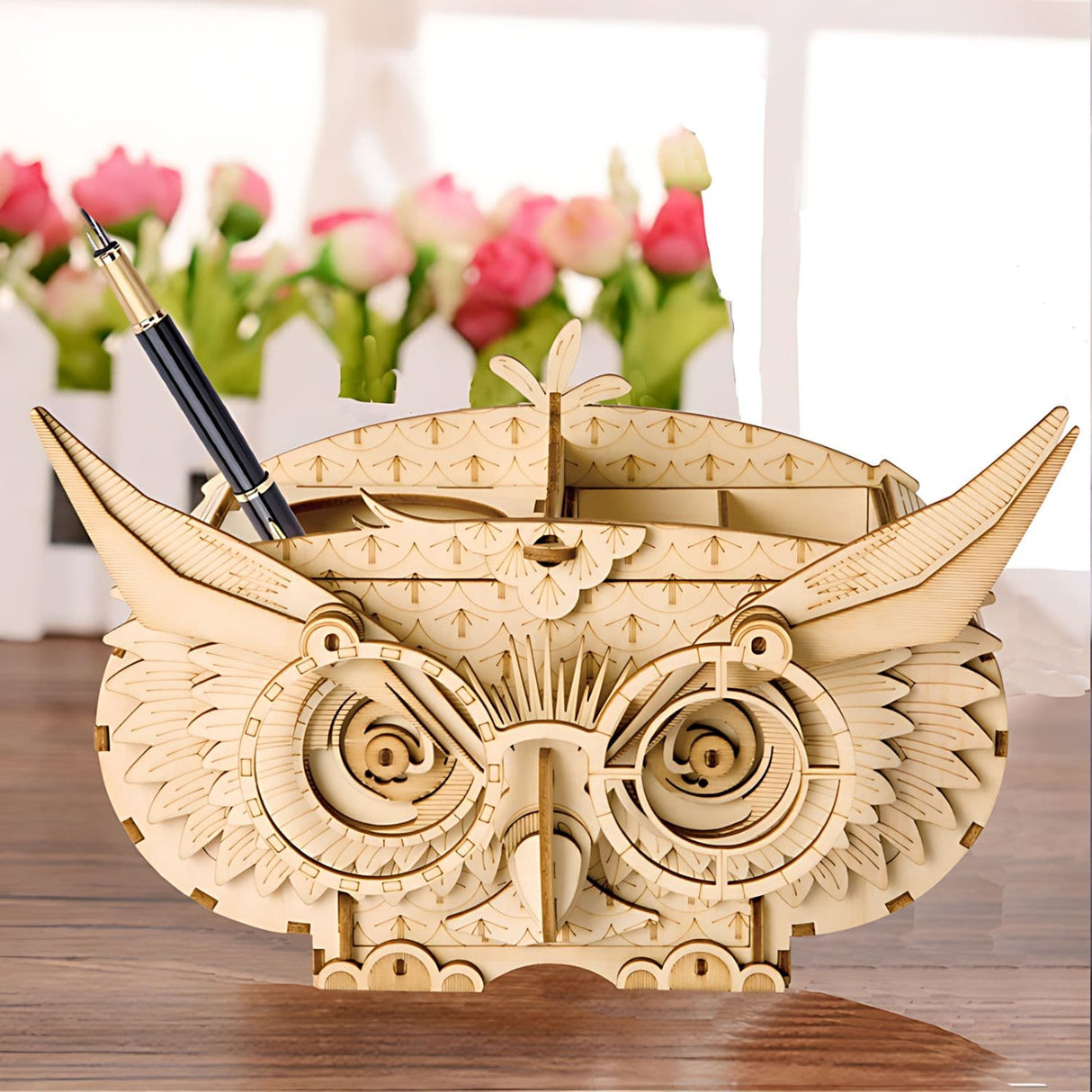 Rolife - Puzzle 3D Owl Storage Box Porta Lápiz