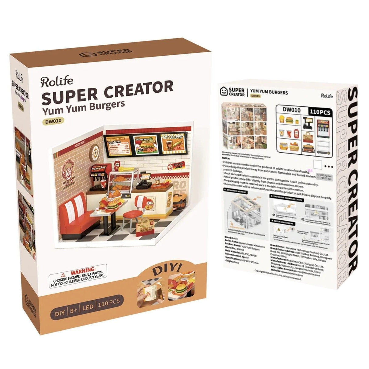 Rolife Super Creator - Casas Miniatura Yum Yum Burgers