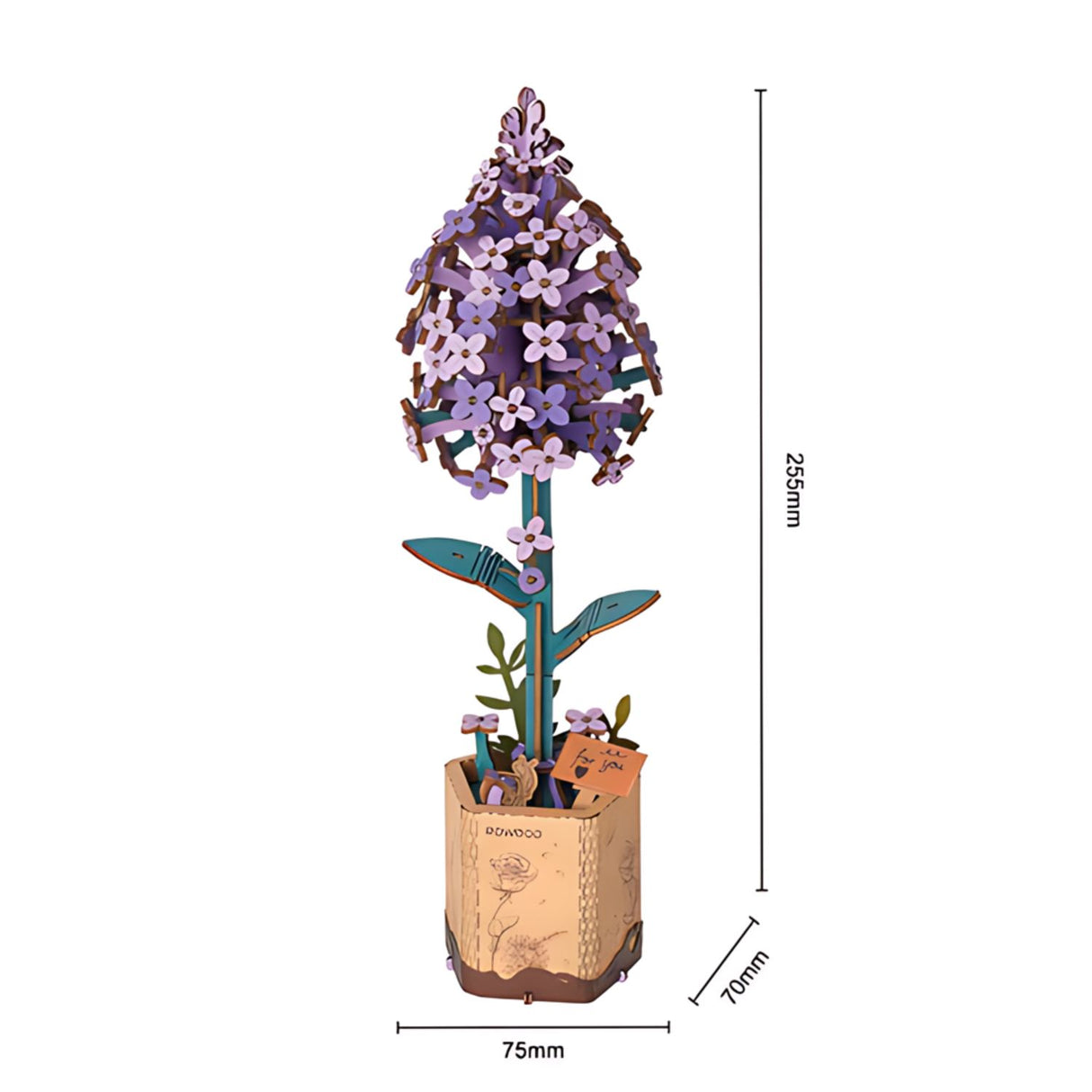 Rowood Wooden Bloom Craft - Miniatura Armable Flor Lilac (Lila)