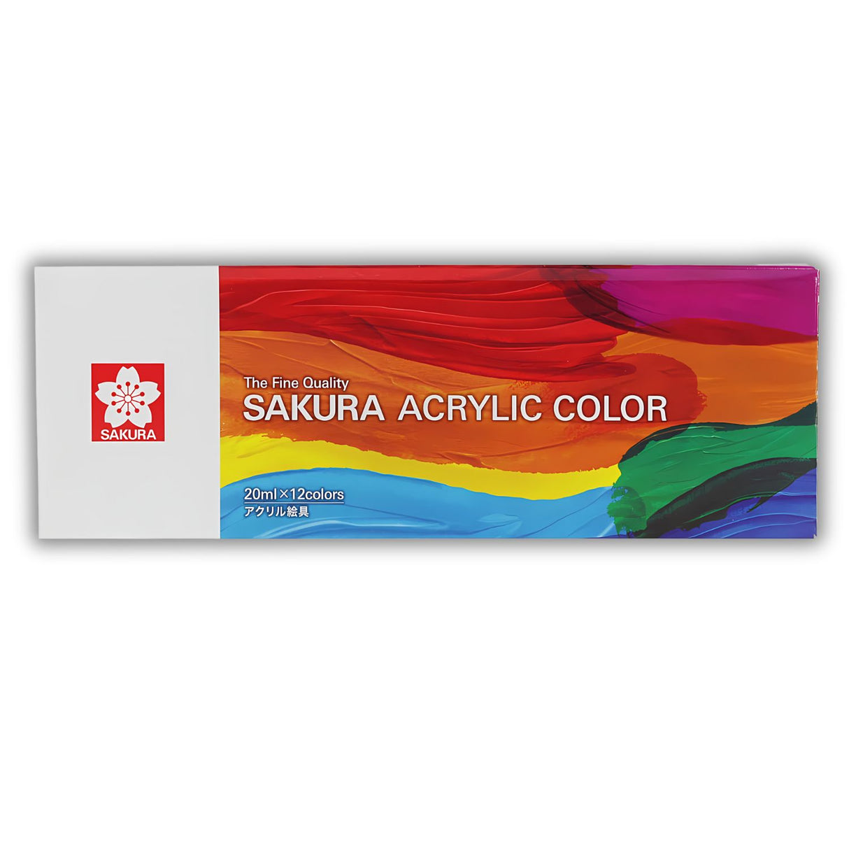 Sakura Acrylic Color - Set 12 Acrílicos en Tubos 20 ml