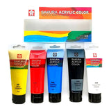 Sakura Acrylic Color - Set 5 Acrílicos en Tubos 75 ml