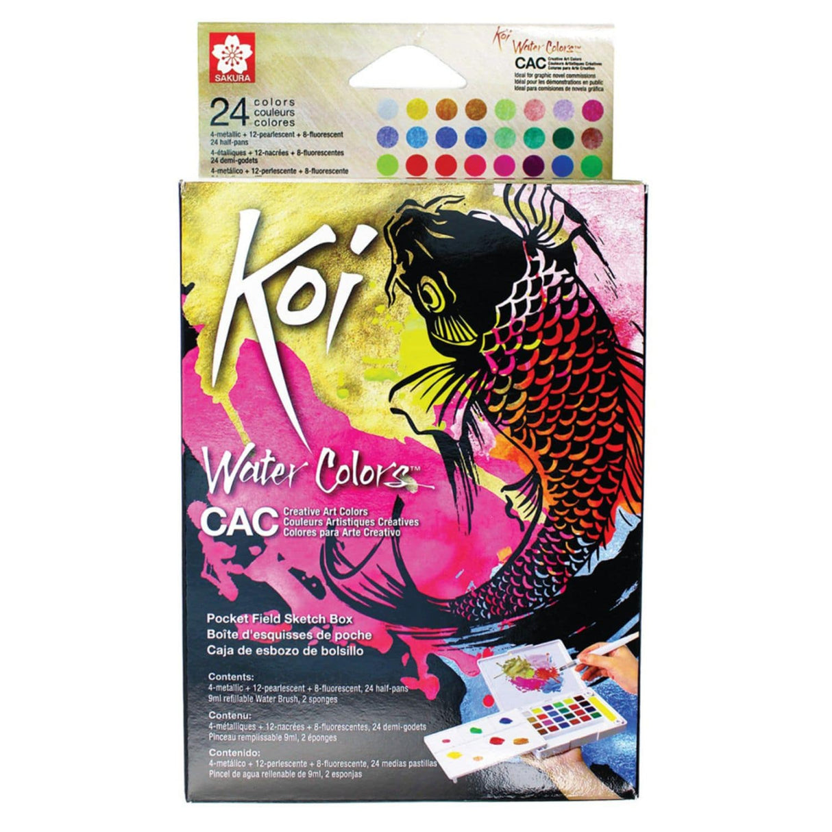 Sakura Koi - Set 24 Acuarelas Colores Creativos