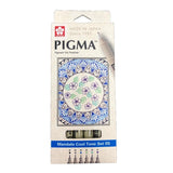 Sakura Pigma Micron - Set 6 Tiralíneas Mandala 05 Colores Fríos