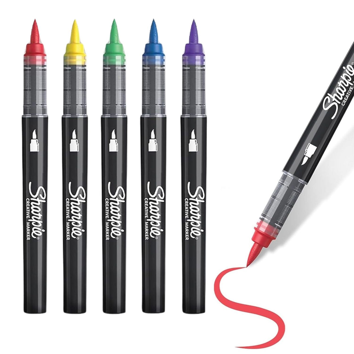 Sharpie Acrylic - Set 5 Marcadores Punta Pincel