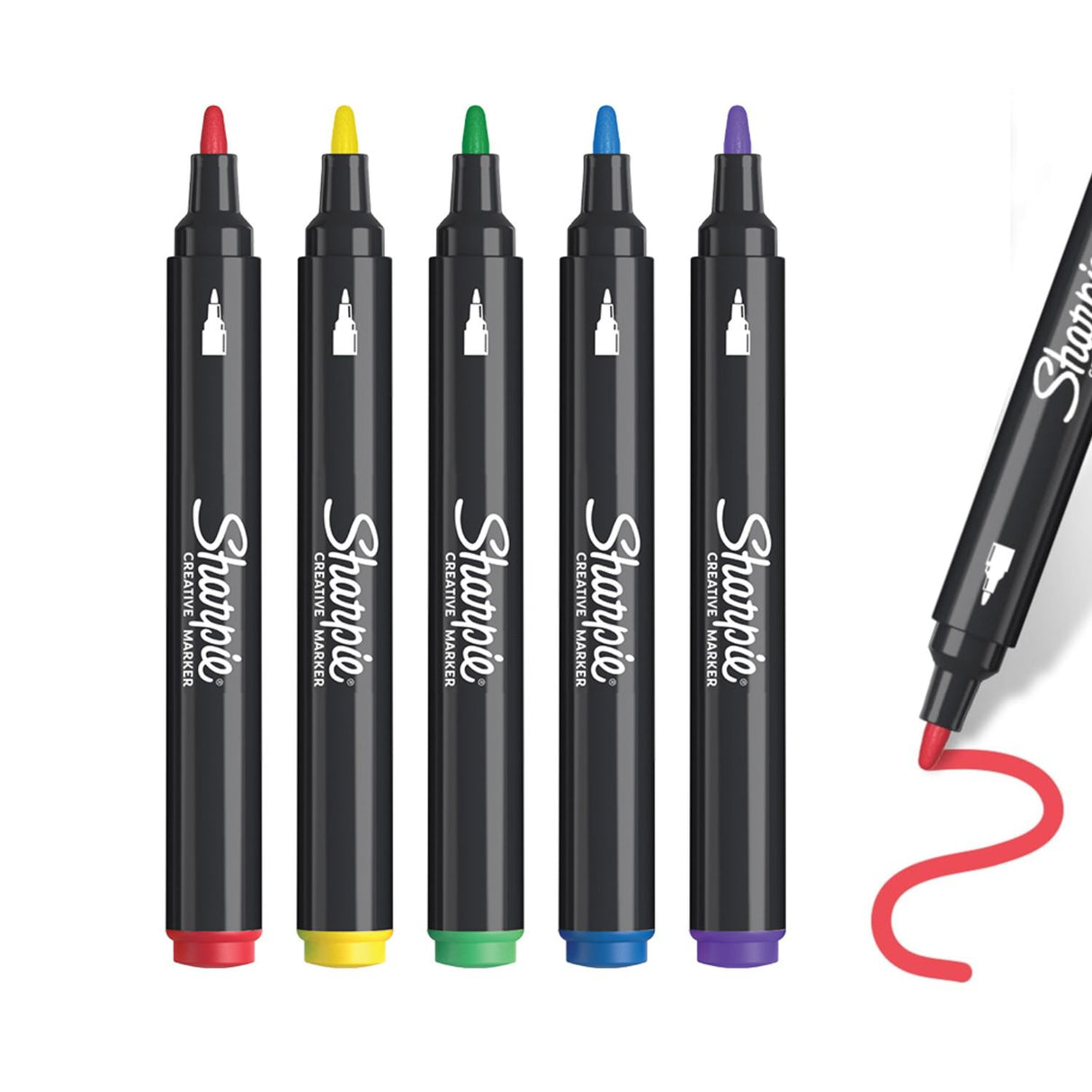 Sharpie Acrylic - Set 5 Marcadores Punta Redonda