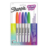 Sharpie - Set 5 Plumones Permanentes Punta Fina Glam