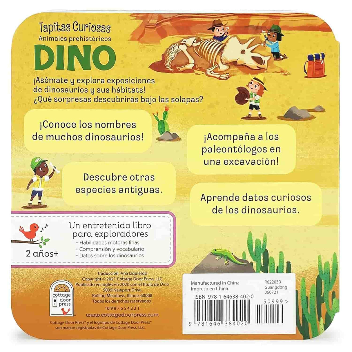 Tapitas Curiosas Dino Animales Prehistóricos - Jaye Garnett