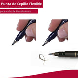 Tombow Fudenosuke - Lápiz de Caligrafía Punta Blanda, Negro