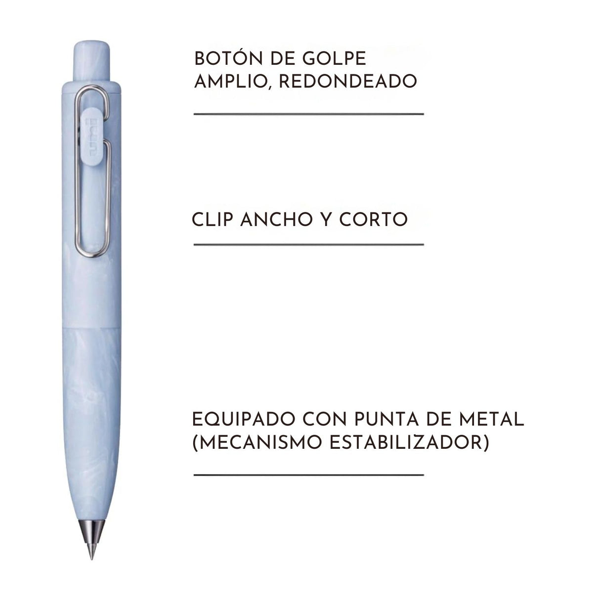 Uni-ball One P - Bolígrafo Tinta Gel 0,38 mm Marble Edition Savon