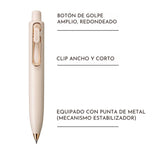 Uni-ball One P - Bolígrafo Tinta Gel 0,5 mm Rose Gold Edition Yogurt