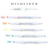 Zebra Mildliner - Set 5 Destacadores Slightly Fluorescent