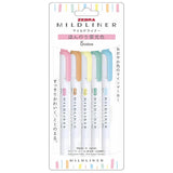 Zebra Mildliner - Set 5 Destacadores Slightly Fluorescent