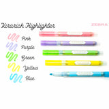 Zebra Sarasa Kirarich - Set 5 Destacadores Glitter