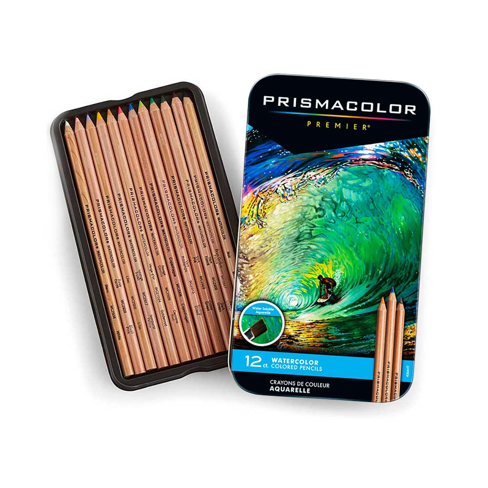 Prismacolor Premier Watercolor Colored Pencils 12ct. Aquarelle