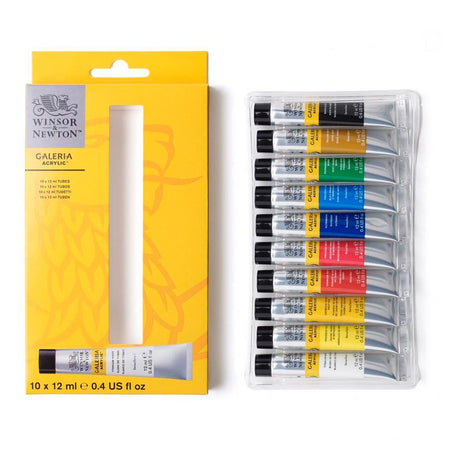 winsor-newton-galeria-set-10-acrilico-en-tubos-de-12-ml